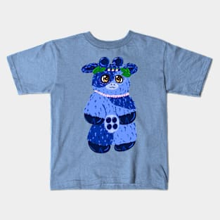 Blueberry Cow Kids T-Shirt